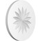 Ekena Millwork Standard Grayson Flower Rosette With Square Edge, 7"W x 7"H x 1/2"P ROSP070X070X050GRY09 - alternate 1